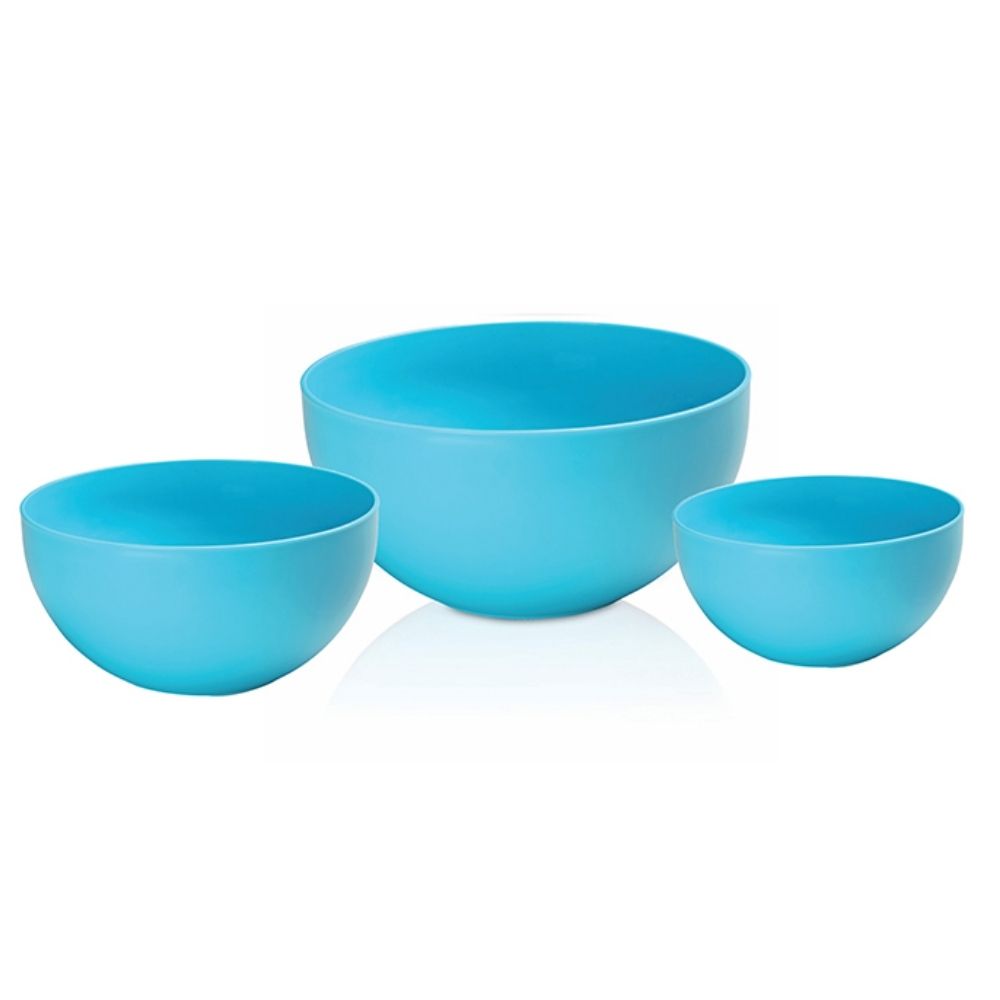 [628625] Saladier Rond en Plastique 3 pièces