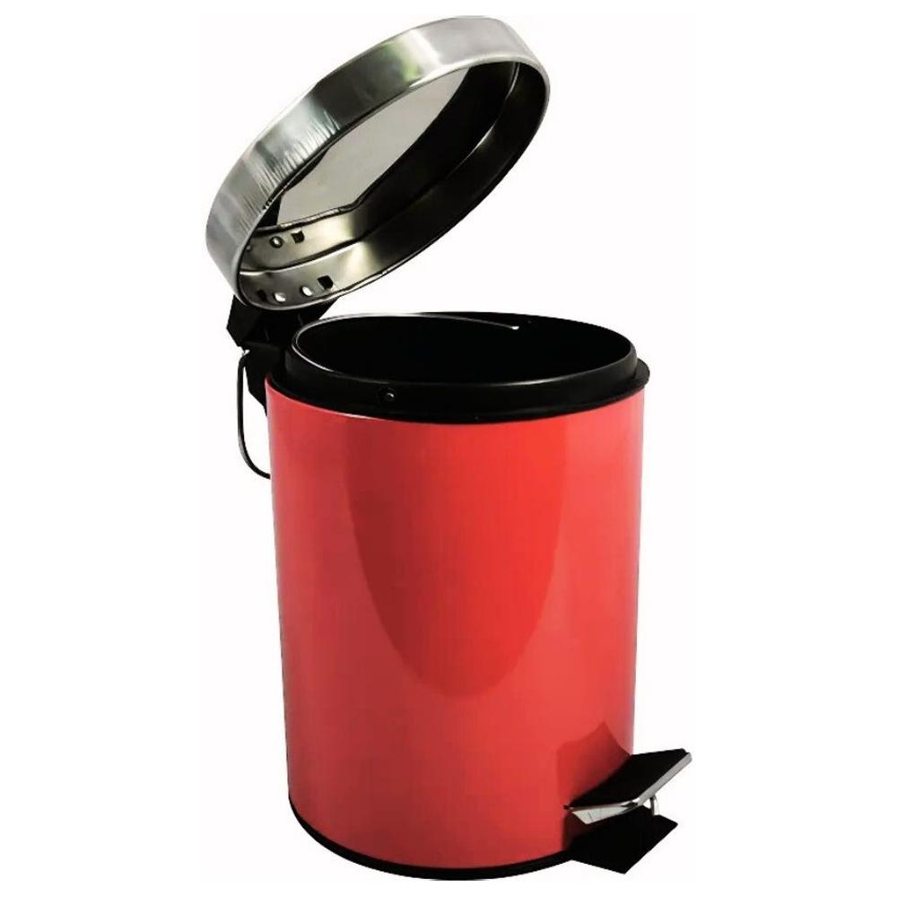 [716500] Poubelle à Pédale Rouge 3L MSV