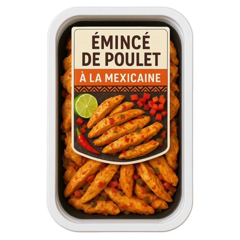 [73422] Émincé de Poulet à la Mexicaine 500g