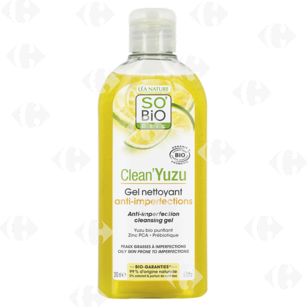 [704999] Gel Nettoyant So Bio Yuzu Natra 200ml