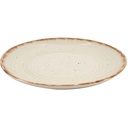 Assiette Dessert Kasa en Porcelaine Beige Moura 19cm