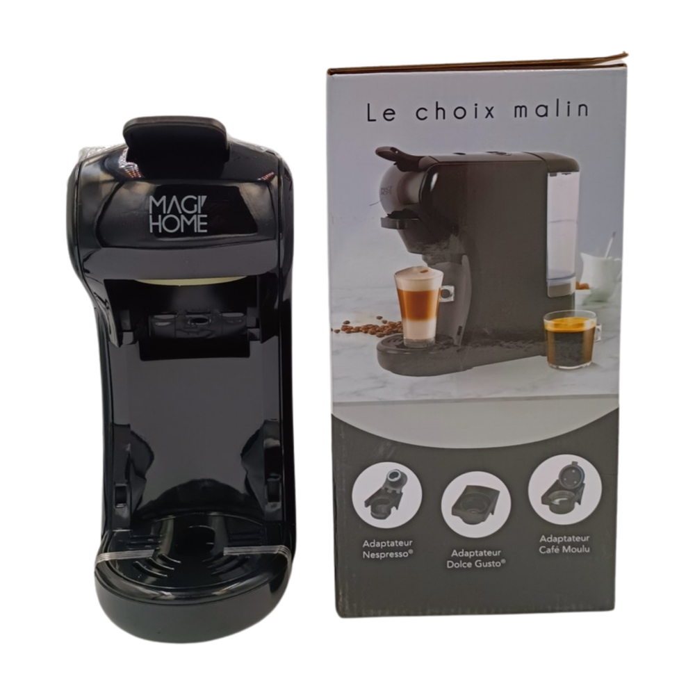 [661874] Cafetière 3 en 1 MH504 Noir Rouge Magi Home