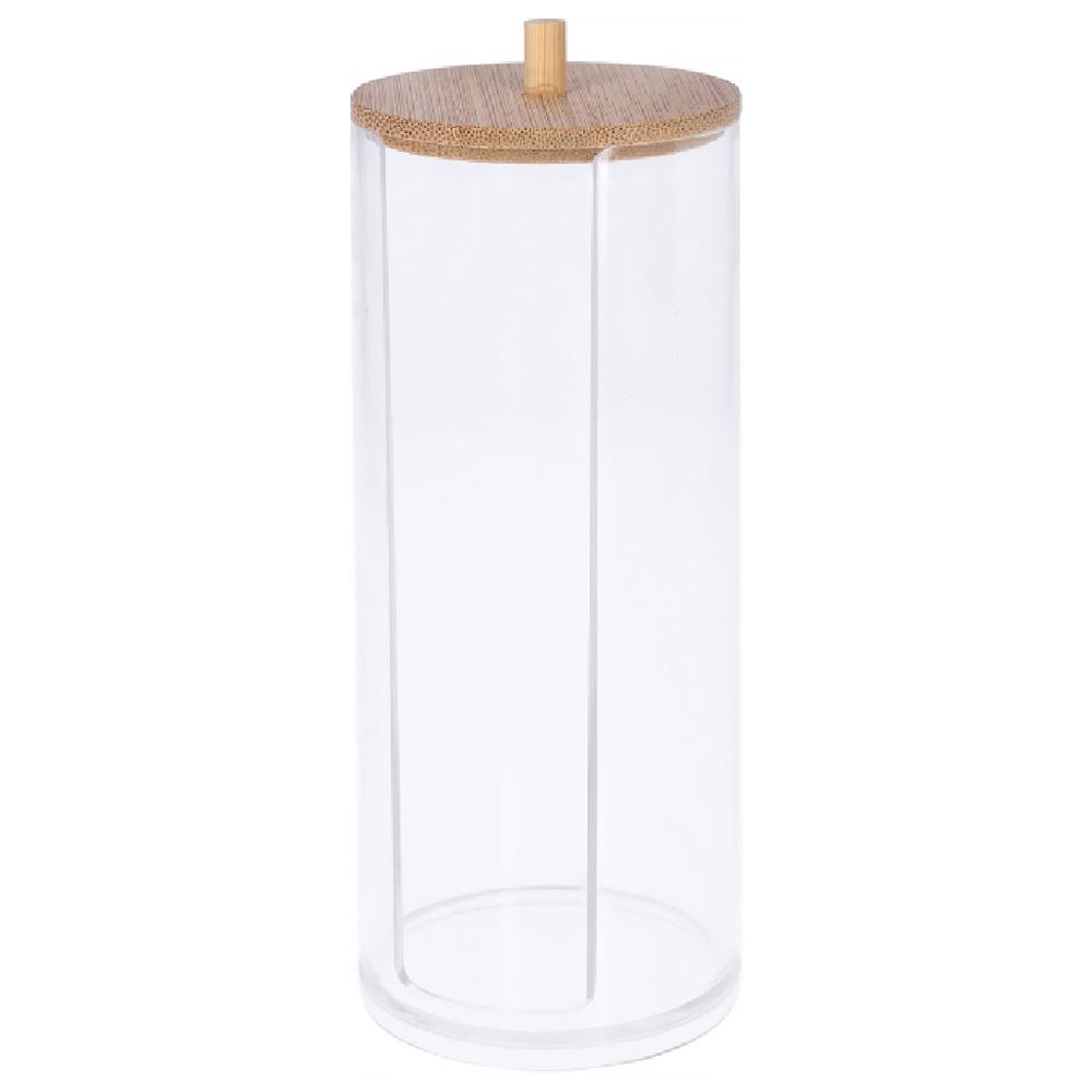 [695313] Porte-Coton en Plastique Bambou.