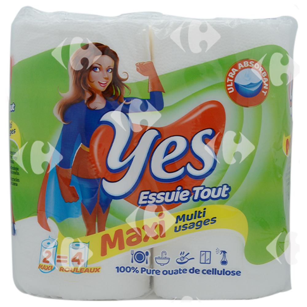 [667942] Essuit Tout 2 Plis Maxi Yes 2 unités