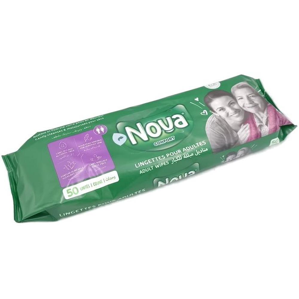 [703440] Lingettes Adultes Nova 50 unités