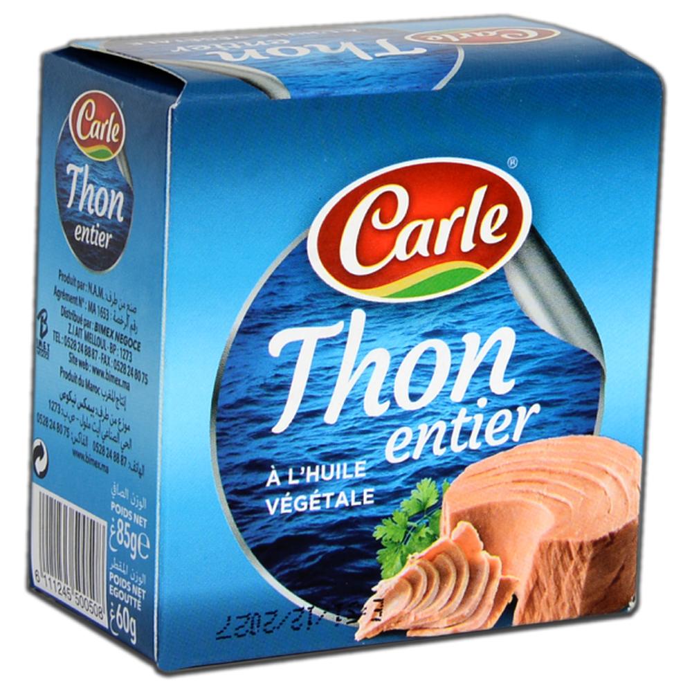 [148880] Conserve de Thon à l'Huile Végétale Carle 85g