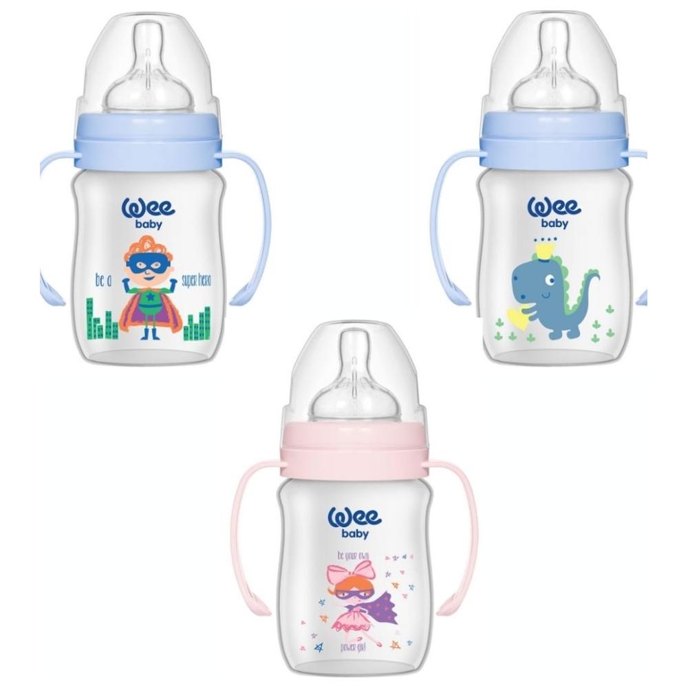 [714136] Biberon pour Bébé Col Large avec Poigne Wee Baby 150 ML