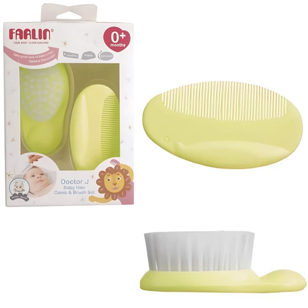 [733127] Ensemble de Brosse & Peigne pour Bébé Farlin