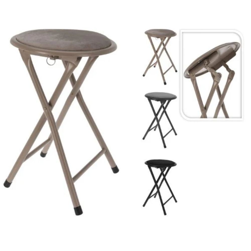 Taboret Pliable Velours 30 cm