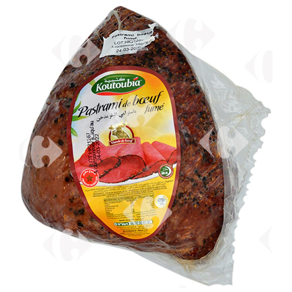 [27695] Pastrami de Bœuf Fumé - Charcuterie - Koutoubia 100g