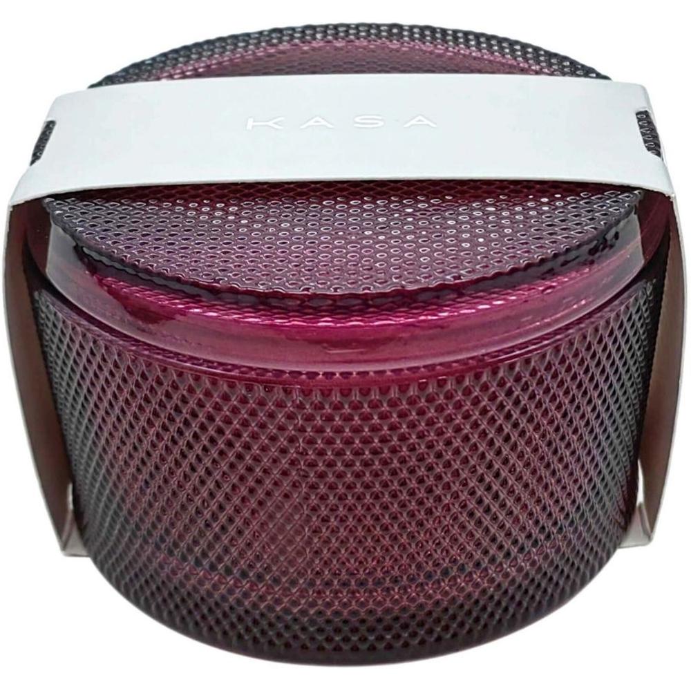 Bougie en Verre Bordeaux Vanilla avec Couvercle Kasa 6cm