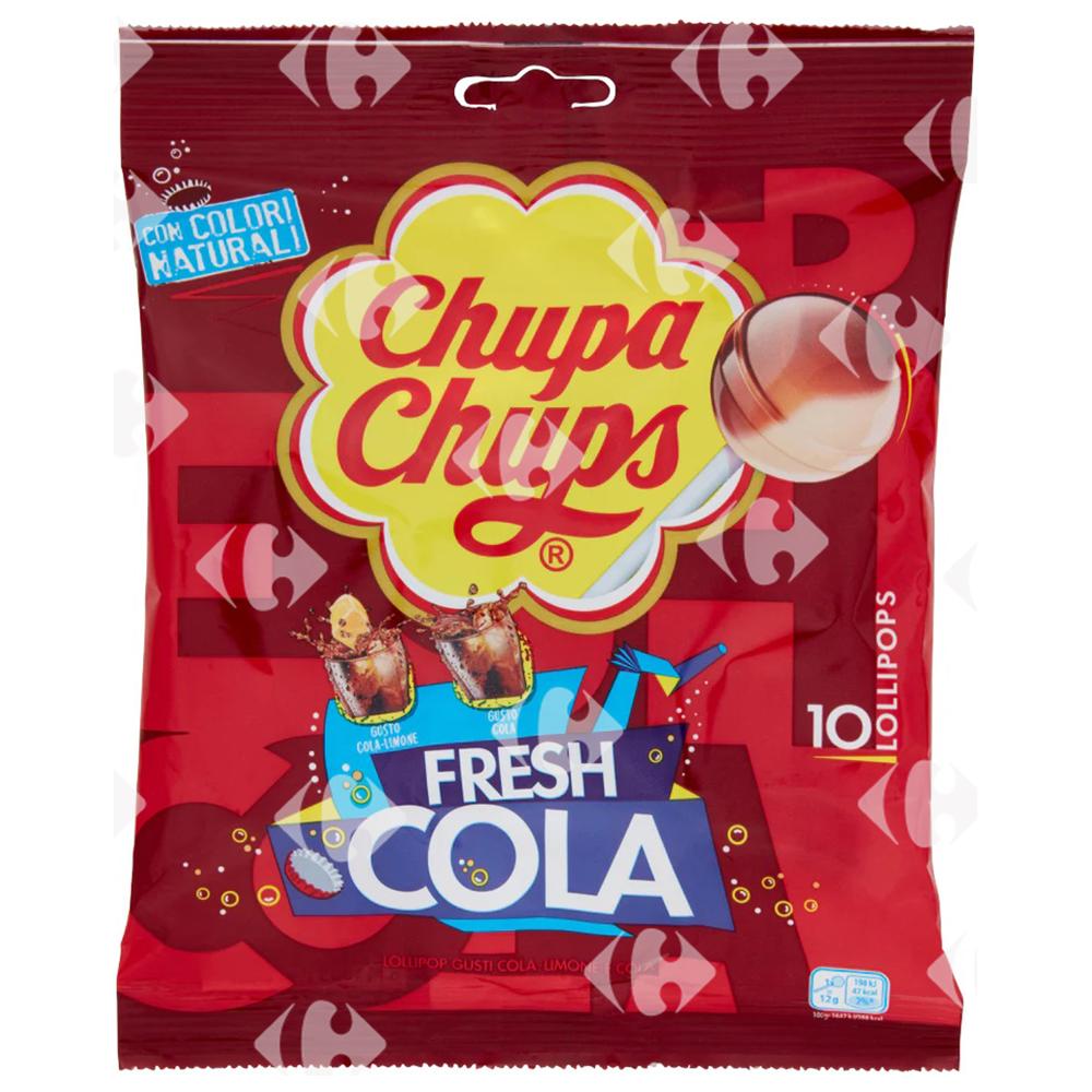 [694911] Sucettes Cola Chupa Chups 10 pièces.