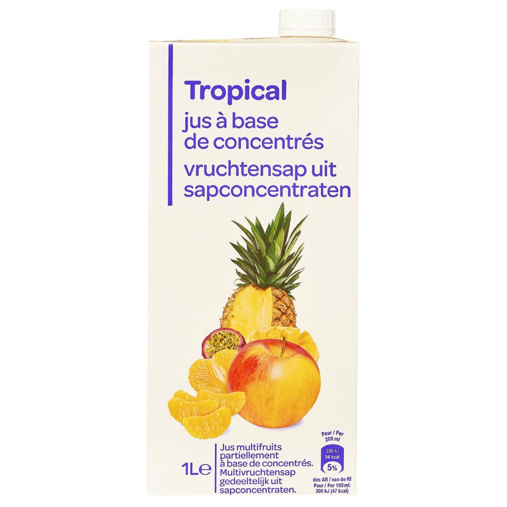 [643584] Nectar Tropical Carrefour Blanc 1L