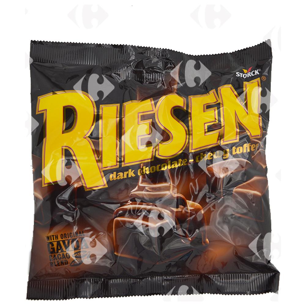 Bonbons Caramel Enrobés au Chocolat Noir Riesen Storck 150g
