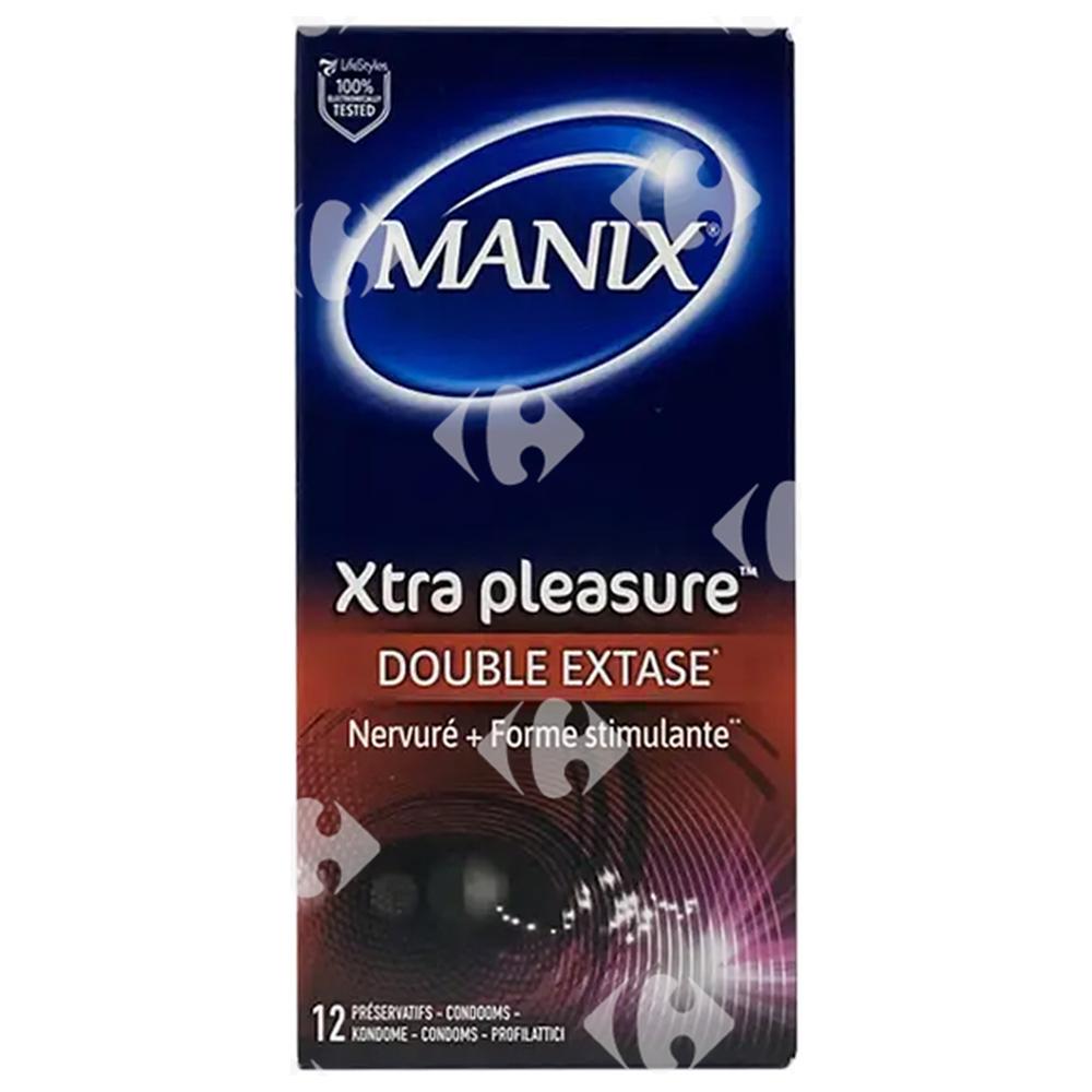[690985] Préservatifs Xtra Pleasure Double Extase Manix 12 unités
