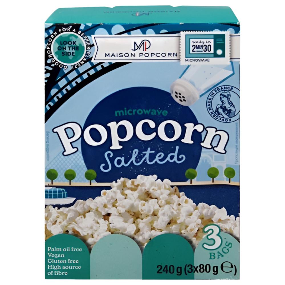 Pack Pop corn Salées Maison Popcorn 240g (3x80g)