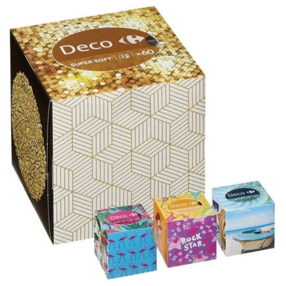 [638057] Mouchoirs Motifs Assortis Carrefour 48 unités