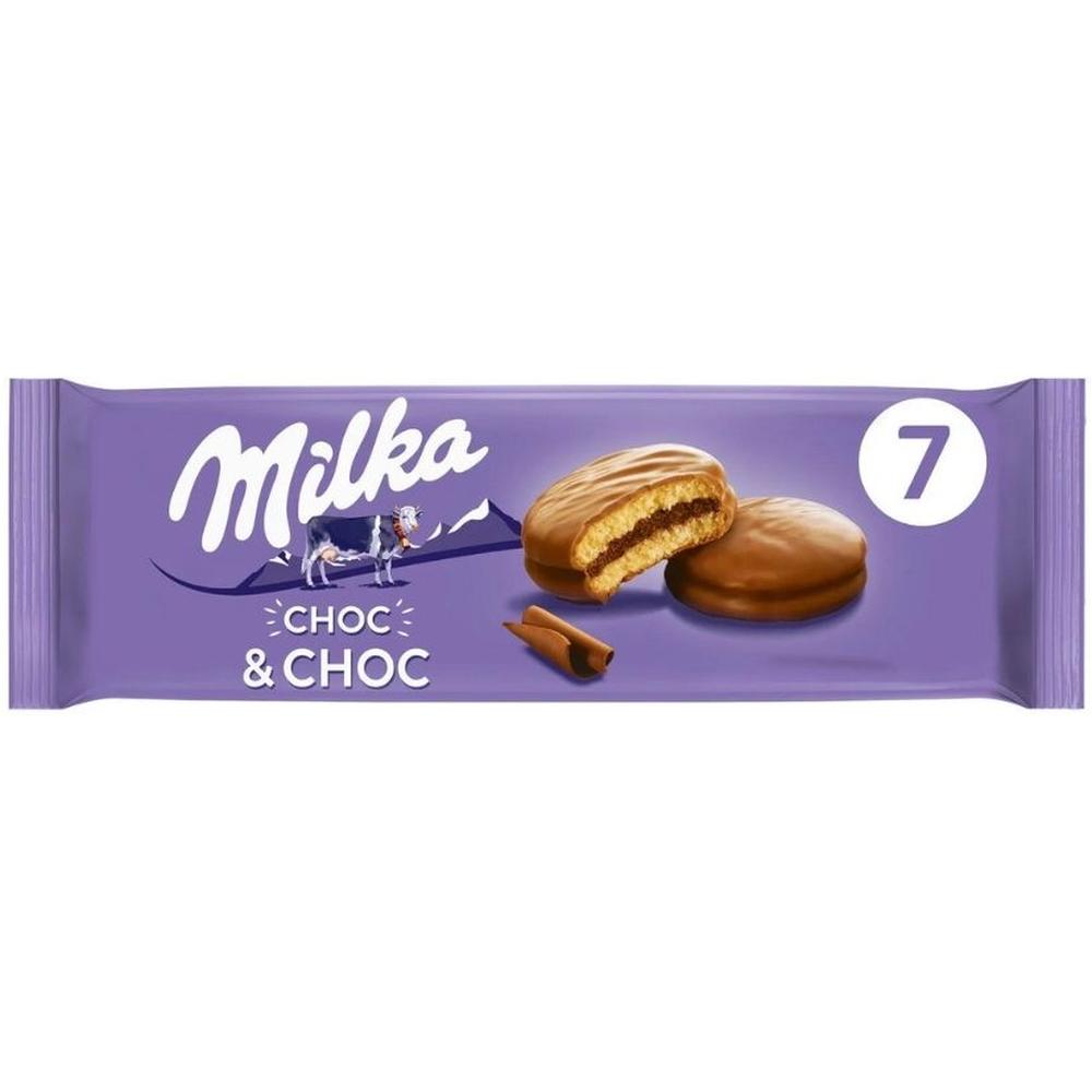 [670926] Gâteaux Fourrés au Chocolat Choc & Choc Milka 175g