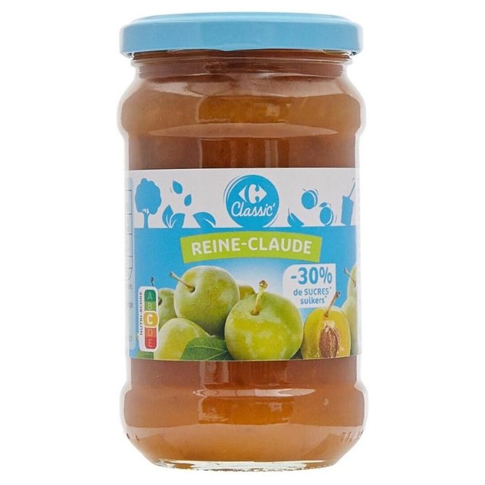 [704369] Confiture Reine-Claude Allégée en Sucres Carrefour Classic 340g