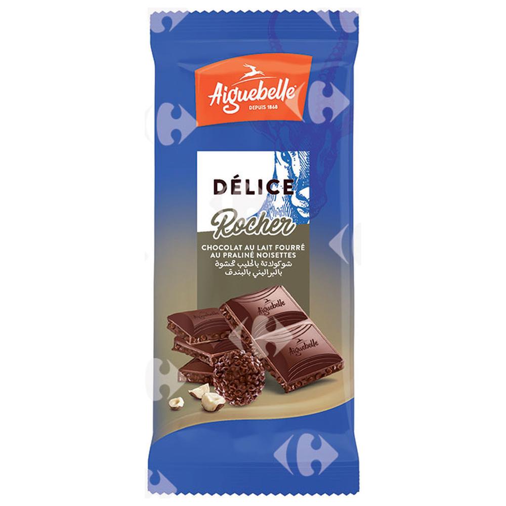 Tablette Noisette Rocher Délice Aiguebelle 100g