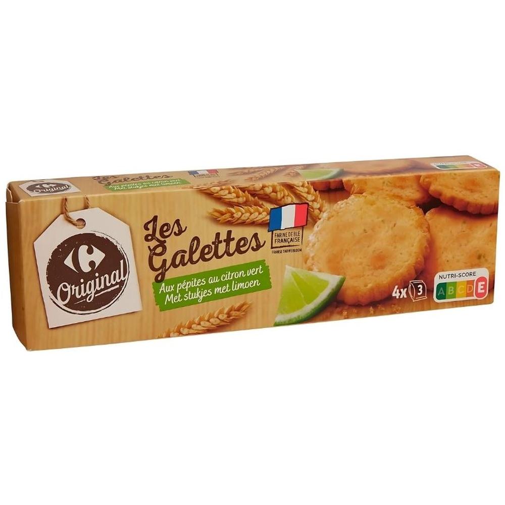 [708196] Galettes Pépites de Citron Vert Carrefour Original 100g
