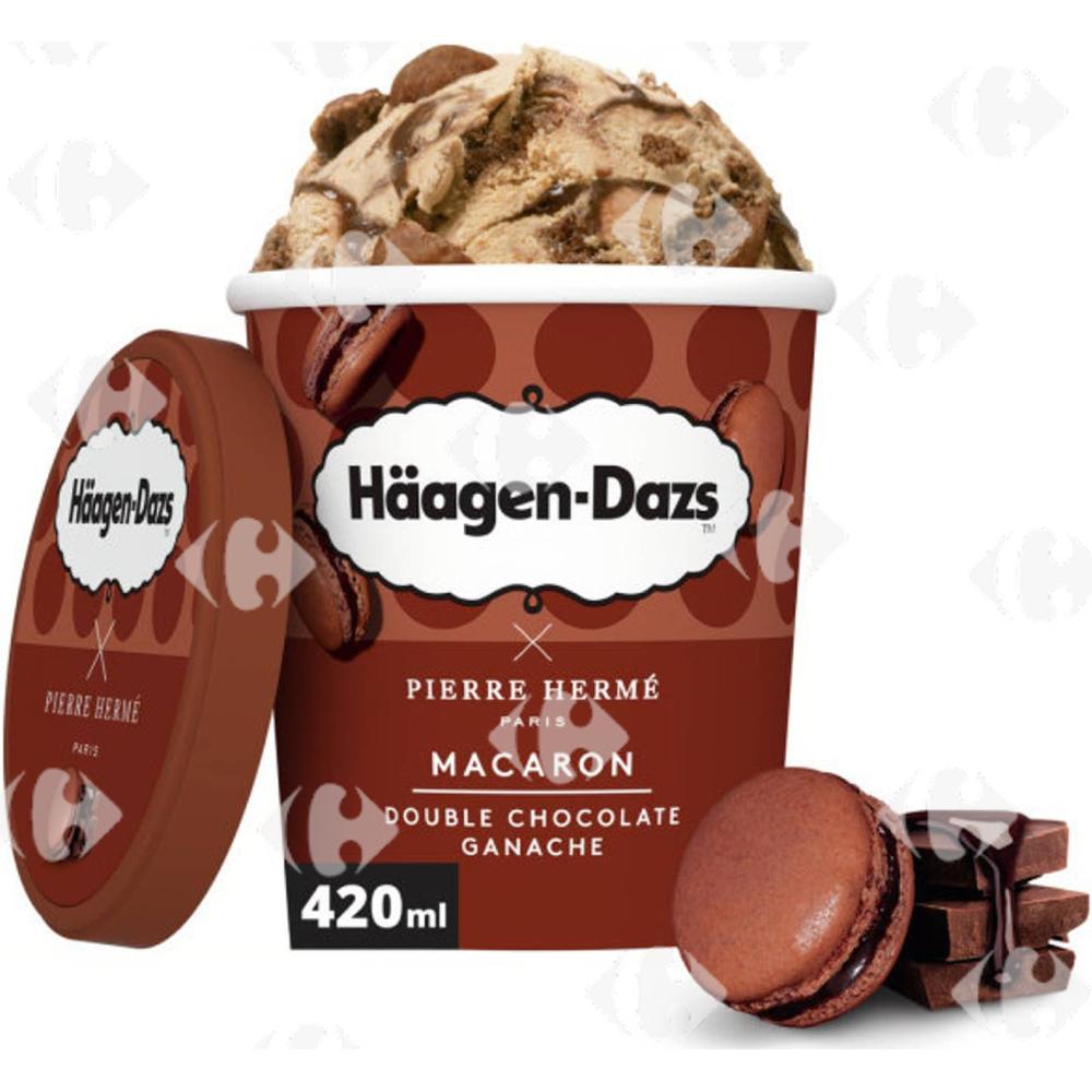 [702707] Pot macaron chocolat ganache -Pierre Hermé- Häagen-Dazs 420ml