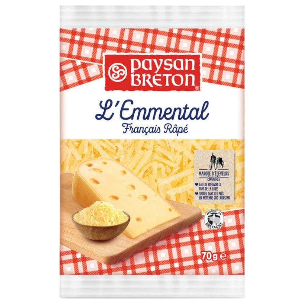 [75353] Fromage Emmental Râpé Paysan Breton 70g