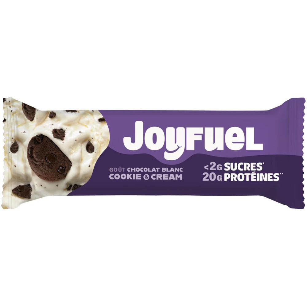 [710205] Barre Protéinée Chocolat Blanc Cookie & Cream Joyfuel 55g