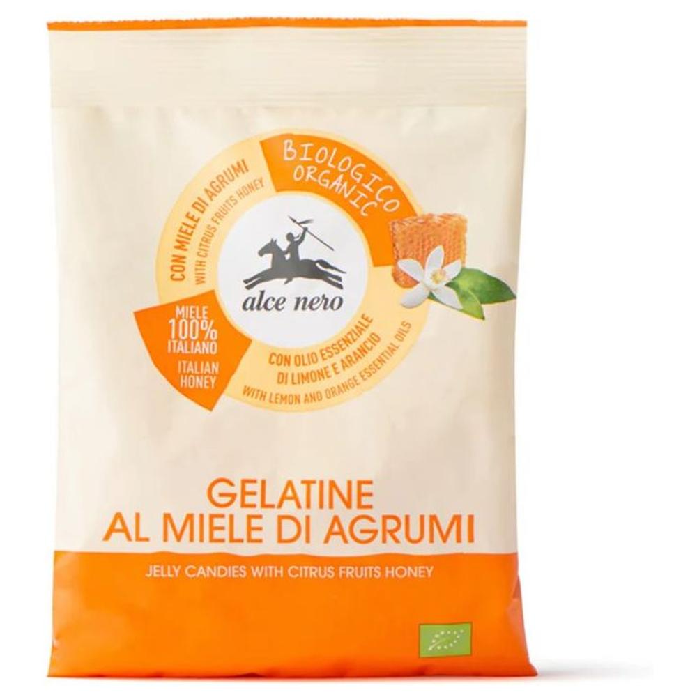 [728043] Sachet Bonbons Géli Citron Miel Bio Alce Nero 100g