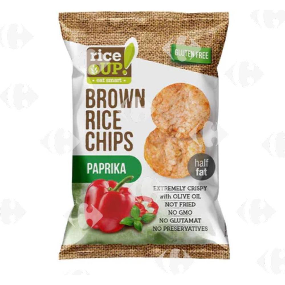 [681033] Chips de Riz Brun au Paprika Sans Gluten Rice Up 60g