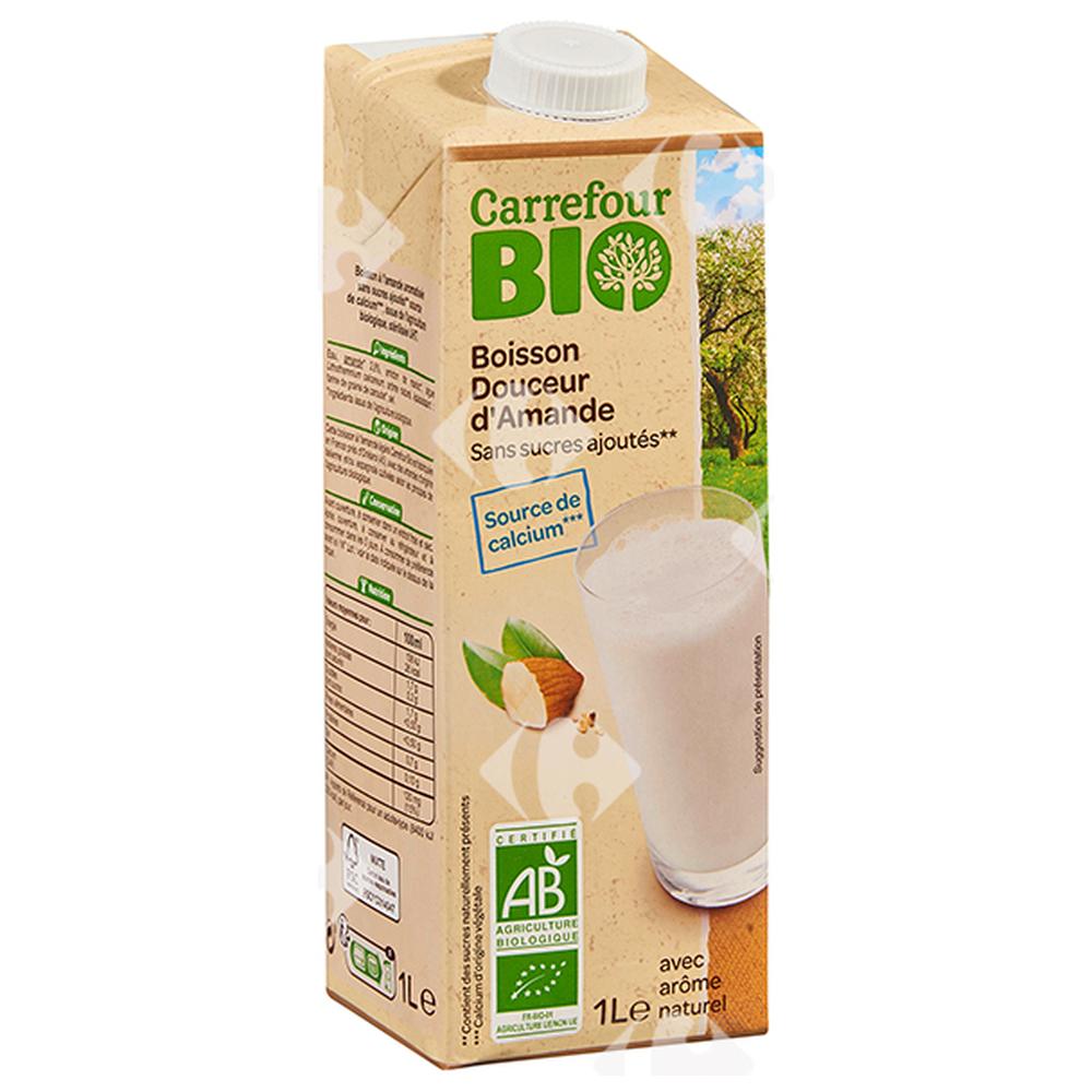[637823] Boisson Végétale Douceur d'Amande Sans SucresAjoutés Carrefour Bio 1L