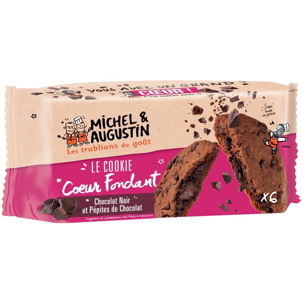 [571054] Cookies Cœur Fondant Chocolat Noir Michel Augustin 180g