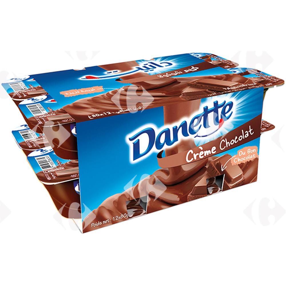[553741] Pack Crème Dessert Chocolat Danette 12x80g
