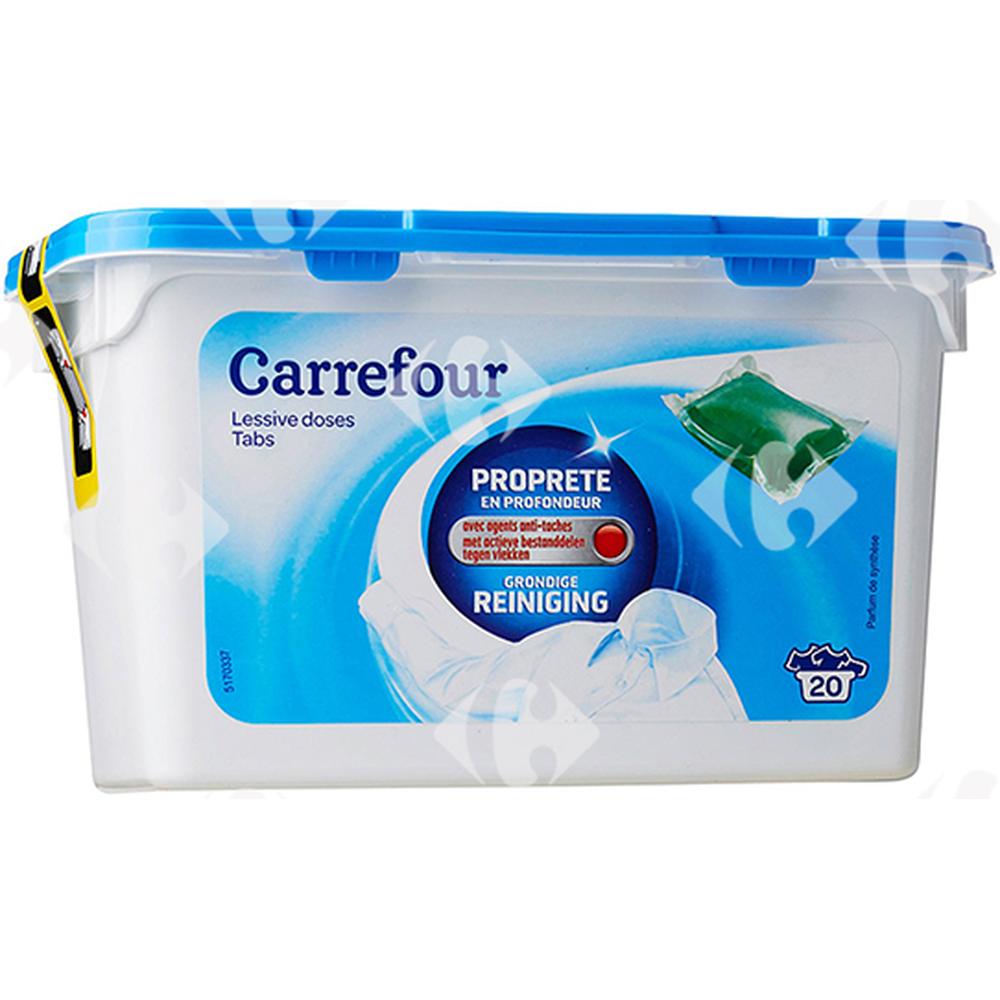 [416490] Tablettes pour Linge Doses Hydrosolubles Carrefour 20 unités