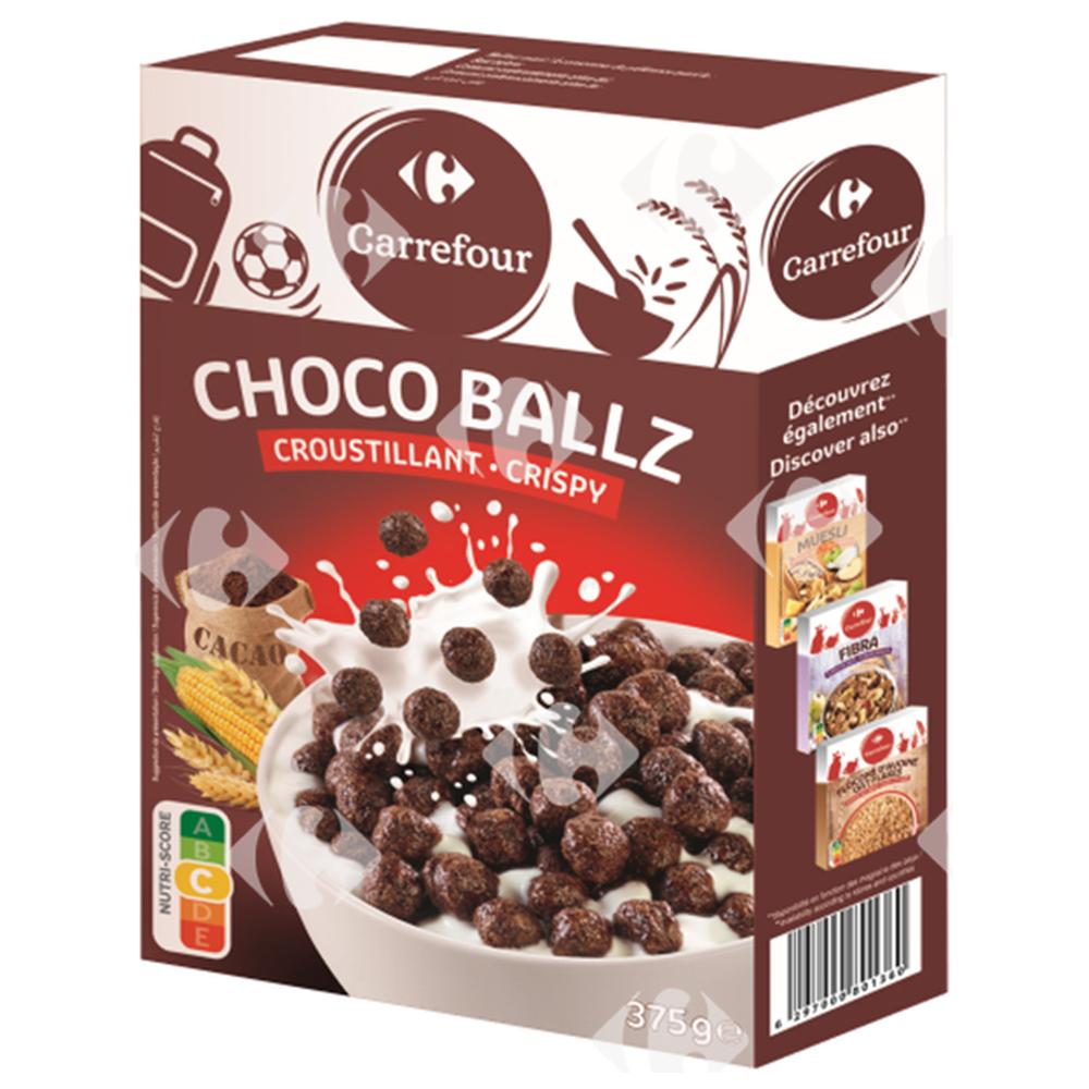 [458996] Céréales Boules de Chocolat Choco Ballz Carrefour Kids 375g