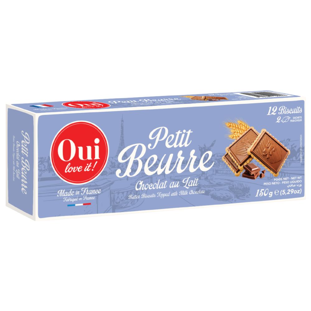[691984] Biscuits Petit Beurre Chocolat au Lait Oui Love It 150g