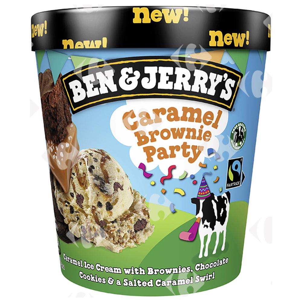 [648516] Pot de Glace Caramel Brownie Party Ben and Jerry's 465ml