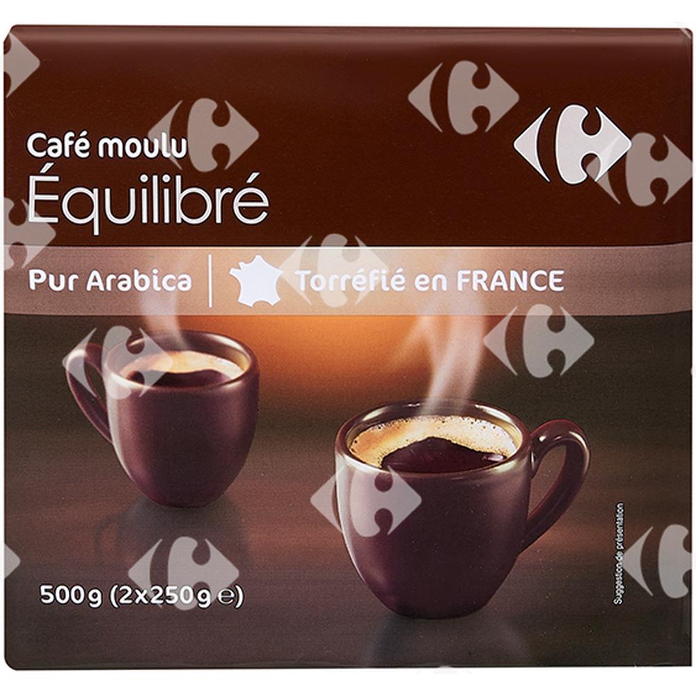 Café Moulu Équilibré Carrefour 2x250g