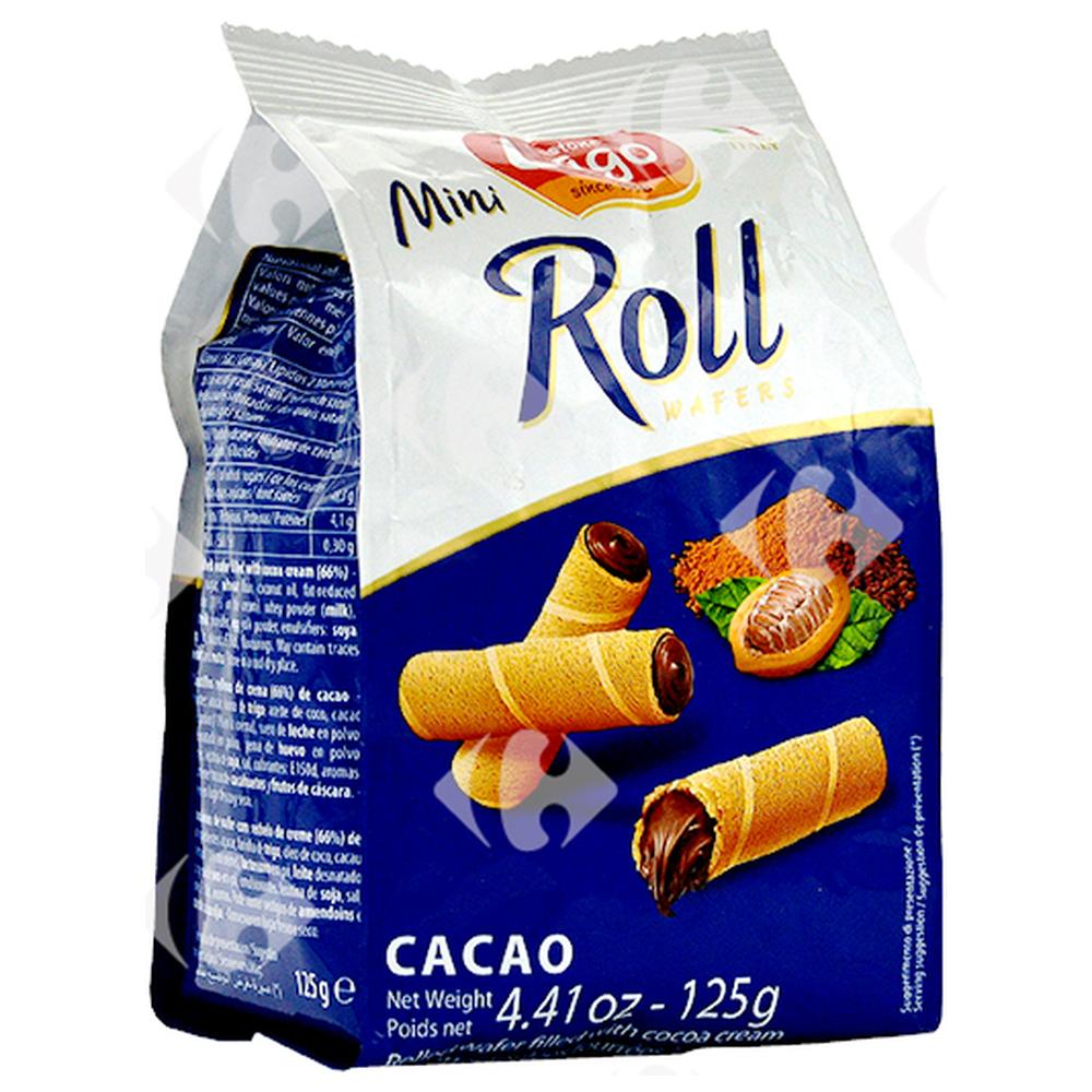 Mini-Roll Wafers Cacao Lago 125g