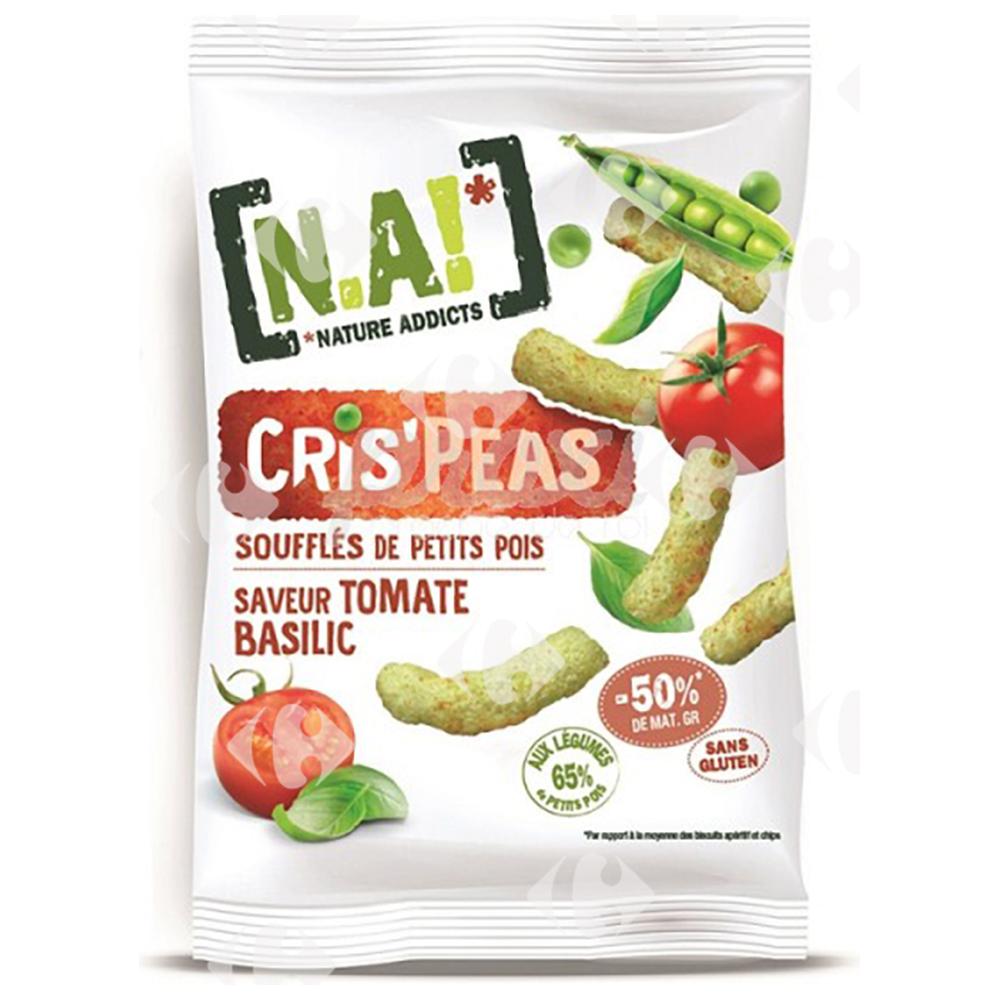 [669277] Chips Crisp Peas Tomate Basilic Sans Sucre Nature Addicts 50g