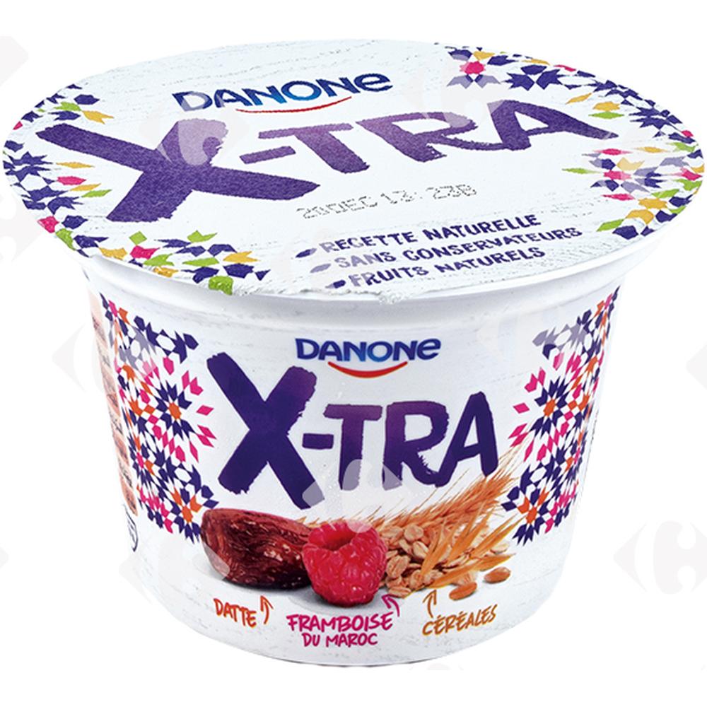 Yaourt Brassé Framboise Dattes Céréales Xtra Danone 200g