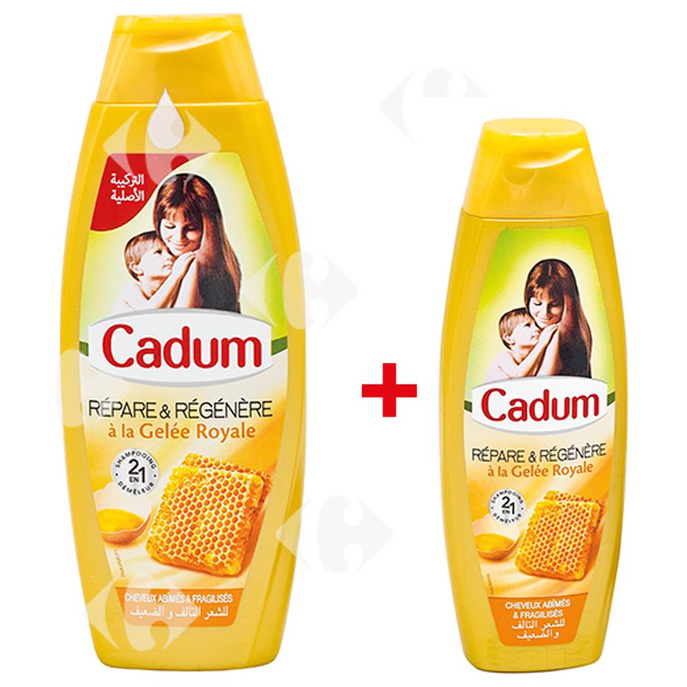 Pack Shampoing Gelée Royale Cadum 650ml + Shampoing Gelée Royale Cadum 190ml Gratuit
