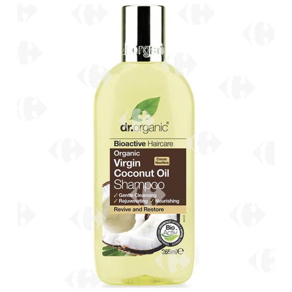 [682825] Shampooing à l'Huile de Coco Vierge Bio Dr.Organic 265ml