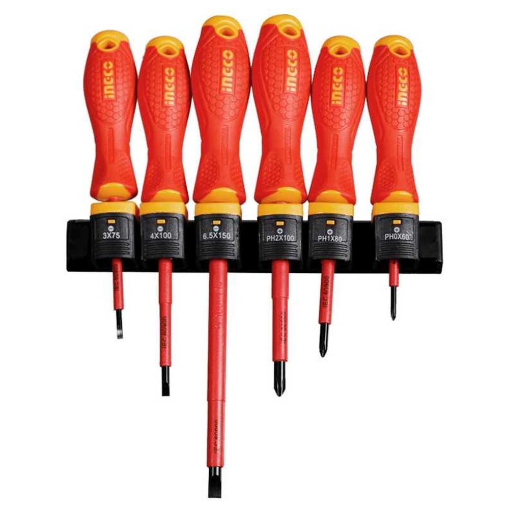 [704234] Set de 6 Tournevis Isolés.