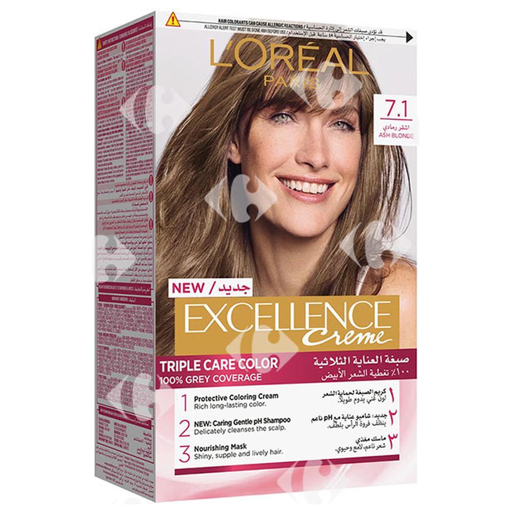 [64515] Coloration Crème Blond Cendré 7,1 Excellence.
