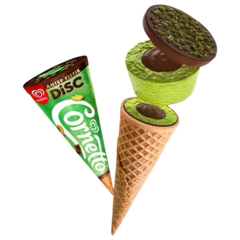 [714908] Cornet Glace Pistache Chocolat Disc Cornetto 130ml