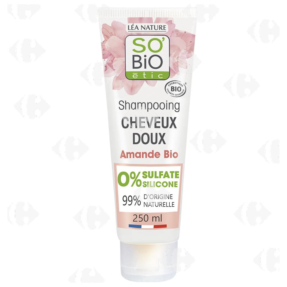 [682866] Shampoing au Lait d'Amande Cheveux Doux So'Bio 250ml