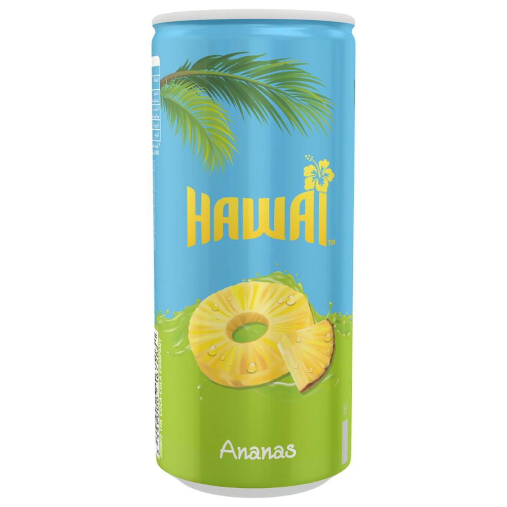 [685160] Boisson gazeuse Hawai ananas canette 25cl.