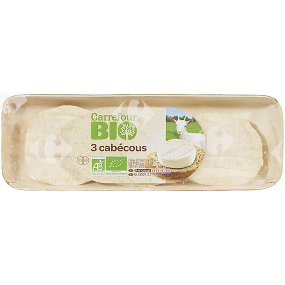 [571780] Fromage de Chèvre Bio Cabécou Carrefour Bio 3 x 35g