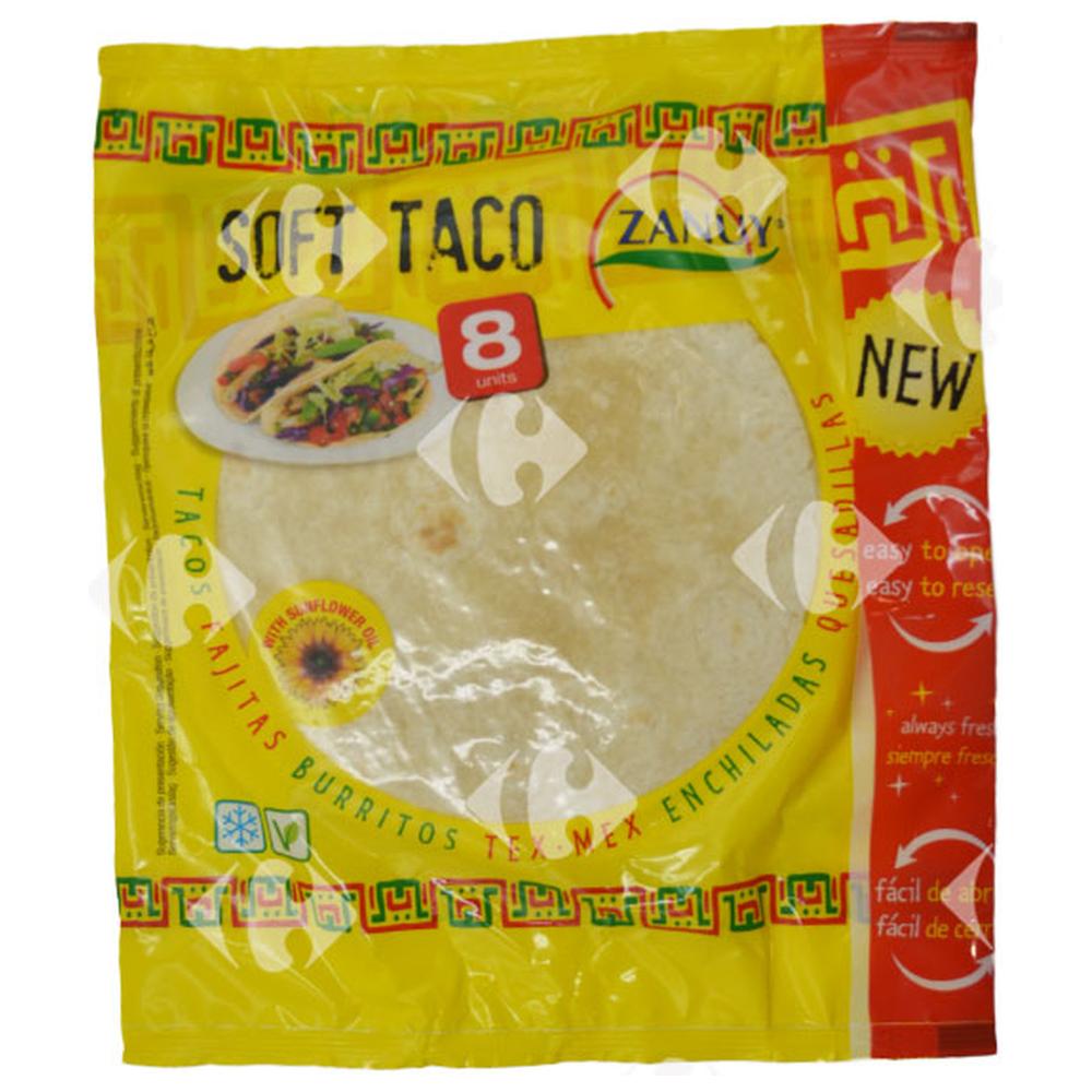 [616194] Tortillas Soft Taco Zanuy 175g 8 feuilles